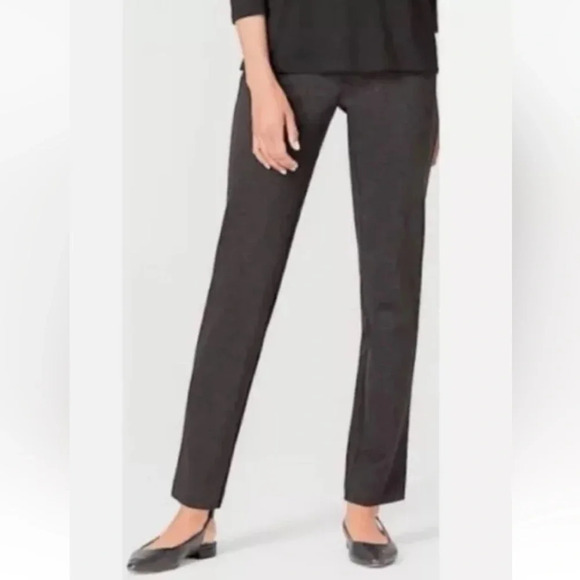 J. Jill Pants - J. JILL Gray Speckled Ponte Knit Slim Leg Pull On Pants Womens Size Small (1271)
